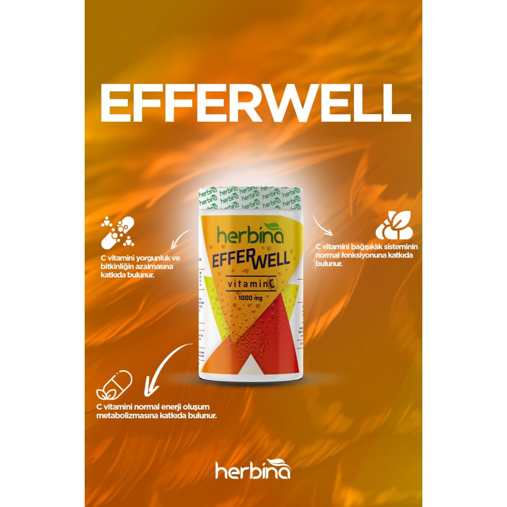 Herbina Efferwell Vitamin C 1000 mg 30 Servis