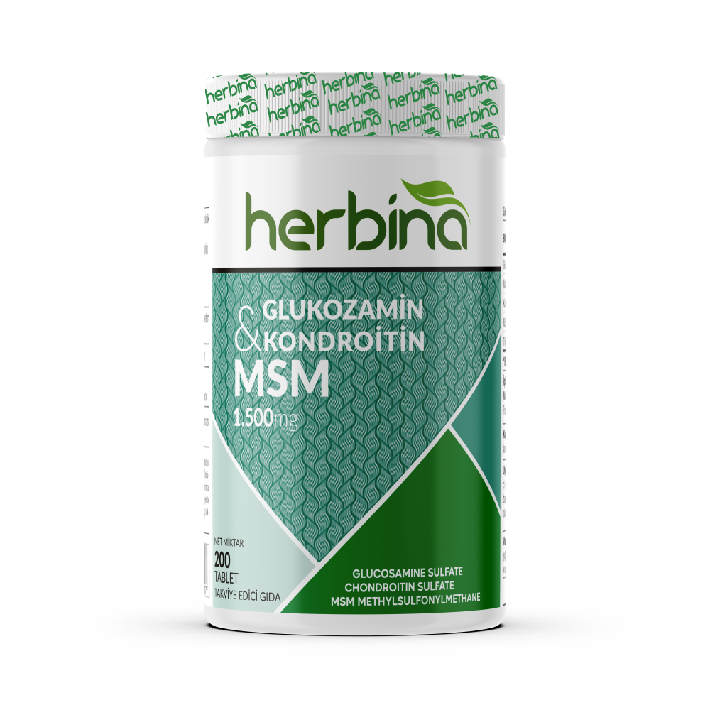 Herbina Glukozamin & Kondroitin MSM 1500 mg 200 Tablet