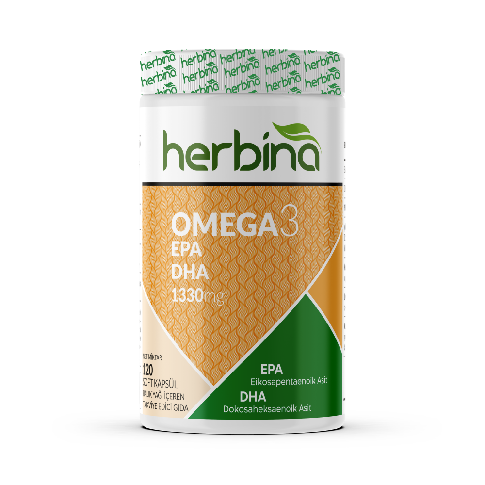 Herbina Omega 3 1330 mg 120 Soft Kapsül