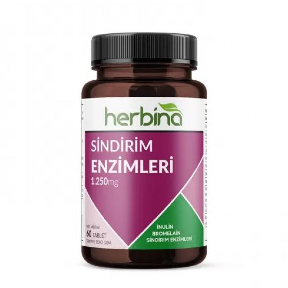 Herbina Sindirim Enzimleri 1250 mg 60 Tablet