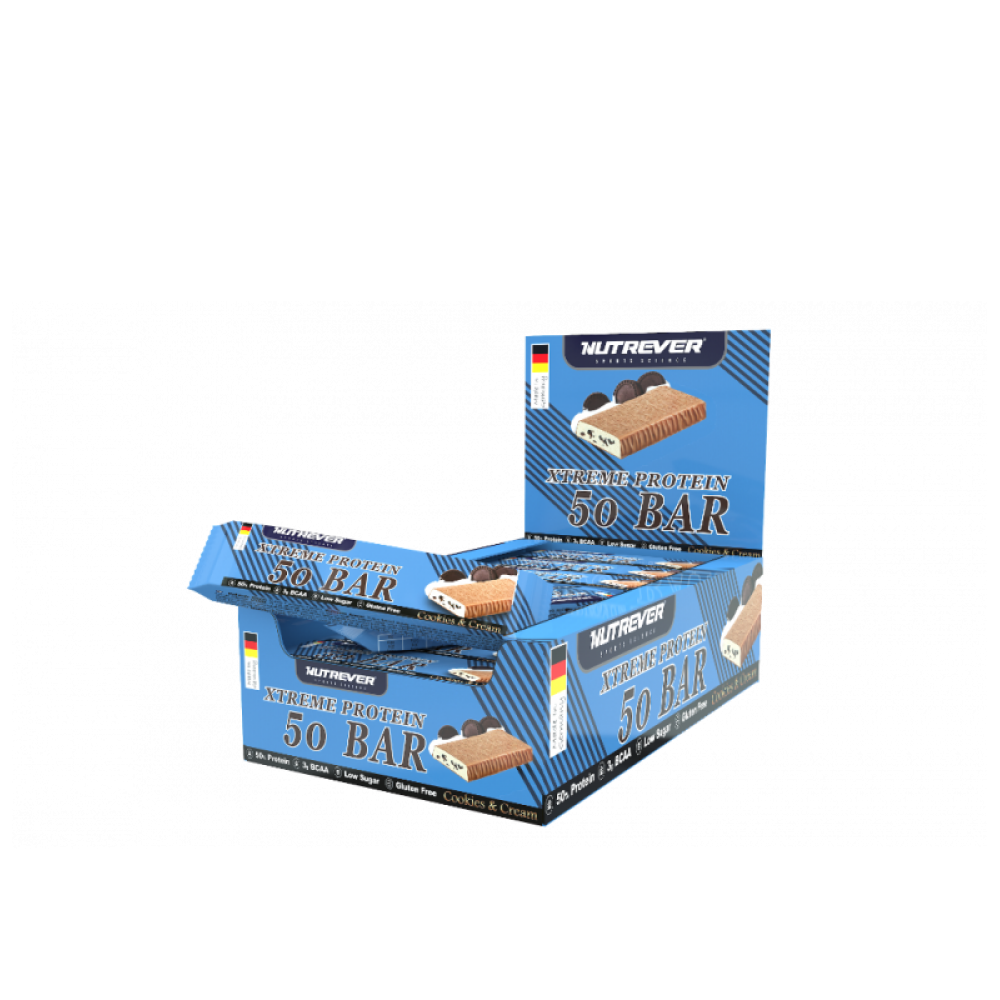 Nutrever Xtreme Protein Bar 50 Gr 24 Adet Kurabiye Aromalı