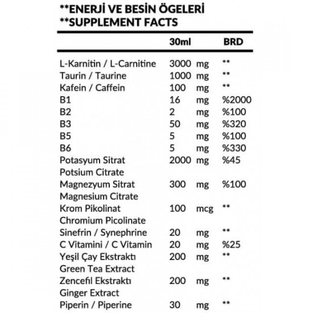 Powertech Thermotech L-Carnitine 3000 Mg 20 Ampul