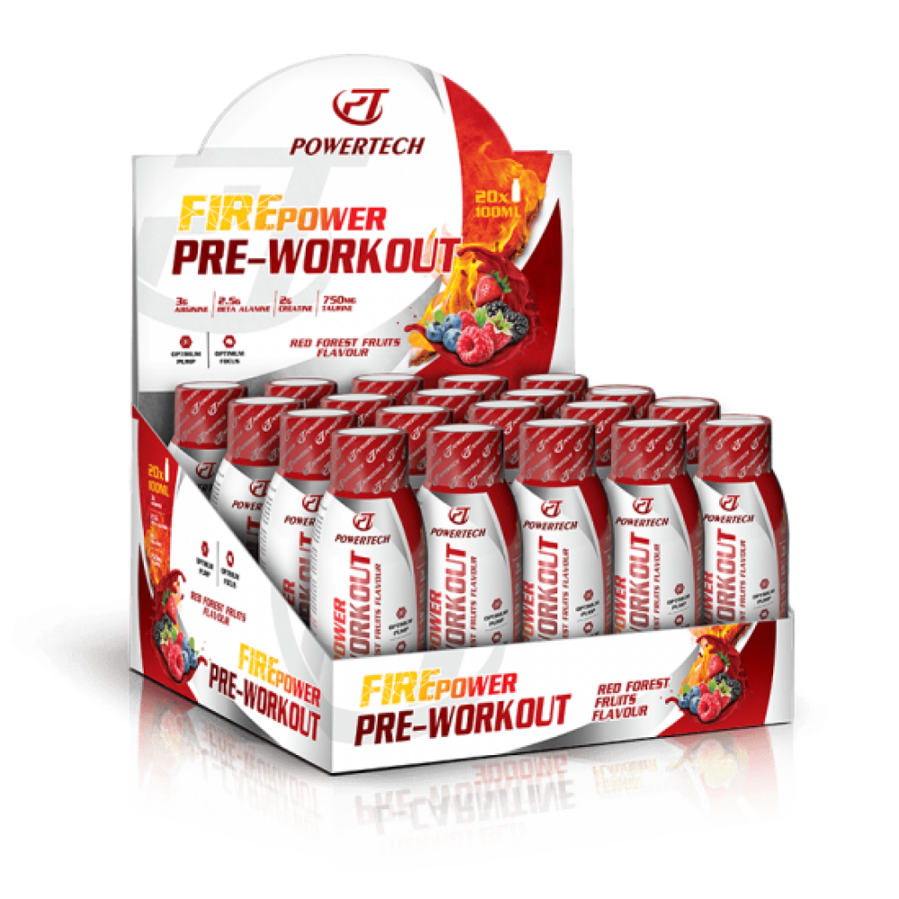 Powertech FirePower Pre-Workout 20 Shot 100 Ml